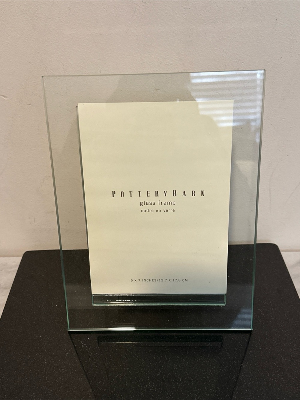 Pottery Barn Glass Photo Frame 5x7” photo NEW no box - Picture 2 of 10